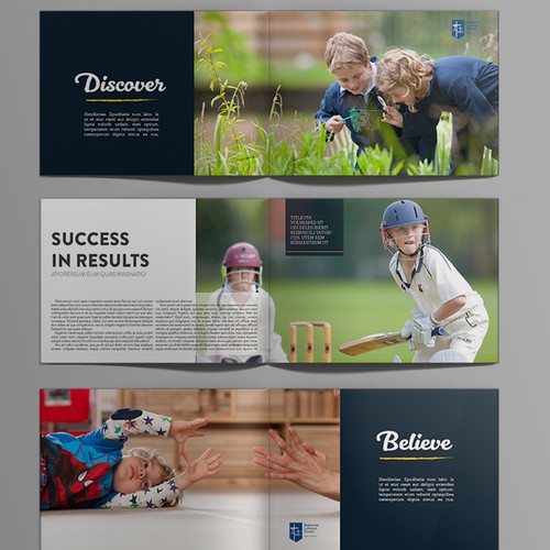 Magazine template for a Primary School