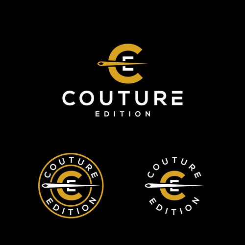 Couture Edition Circle Badge logo concept monogram