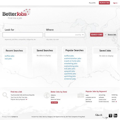 website design for BetterJobs