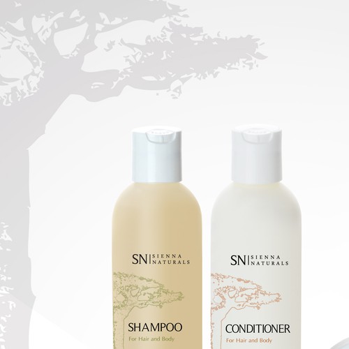 Updates to existing logo and packaging for beauty hair and body care brand