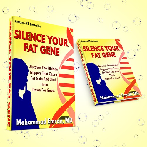 Book Cover design for Silence your fat gene