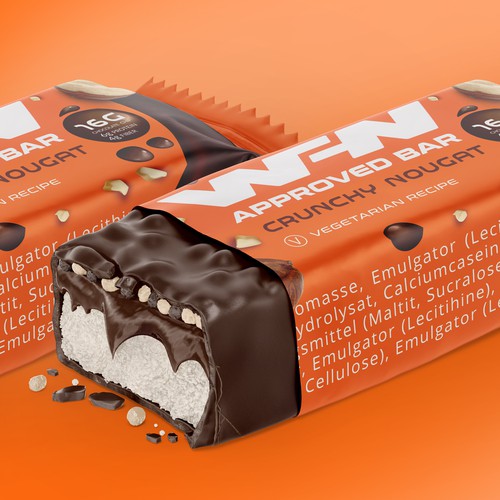 Packaging design for WFN new protein bar