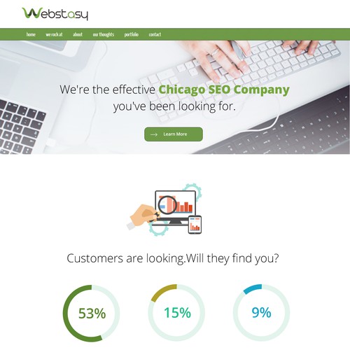 Killer SEO Landing Page for Webstasy