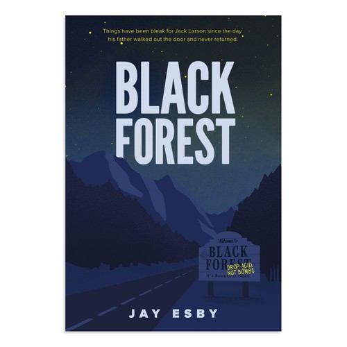 Black forest - book cover for young adult thriller