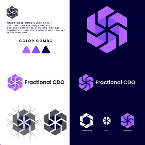 Fractional CDO Logo Design