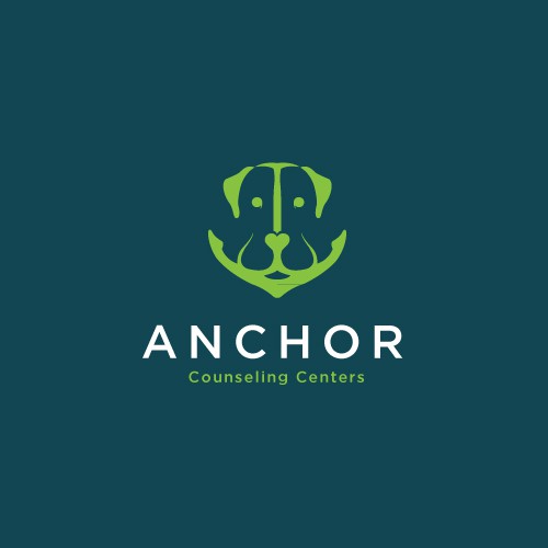 Anchor and Labrador Concept Logo for Anchor Counseling Centers