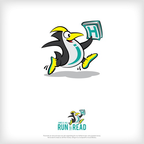 James D. Hill RUN TO READ Logo