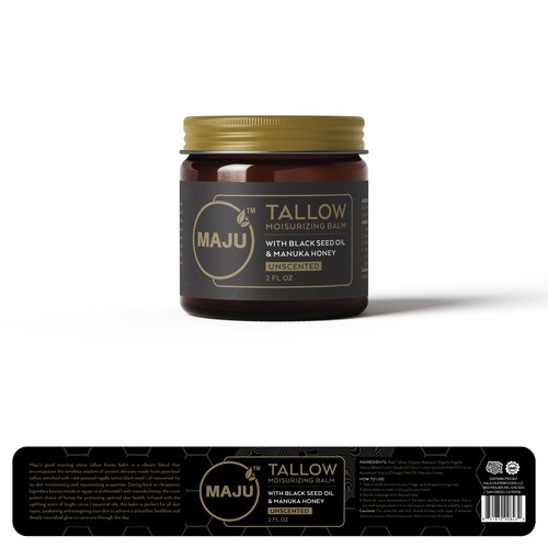 Quick Redesign of Existing Tallow Moisturizer Product Label