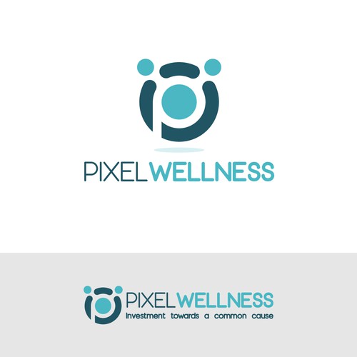 Logo concept pixelwellness