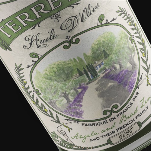 Terre Baz Olive Oil Label