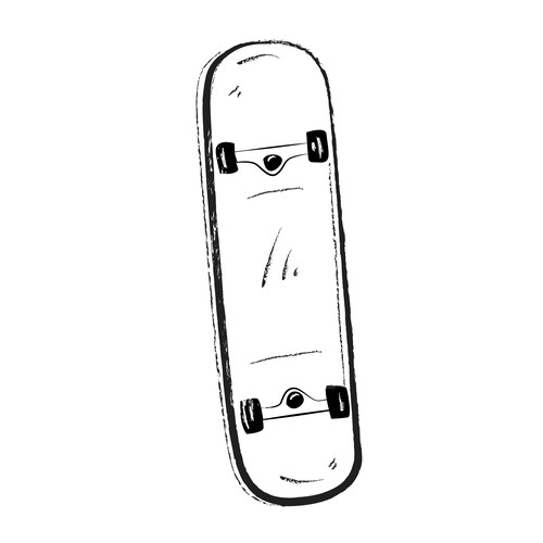 skateboard illustration