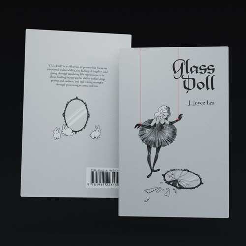 Illustrated poetry book cover