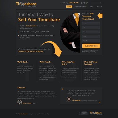 Timeshare Specialists needs a new website design