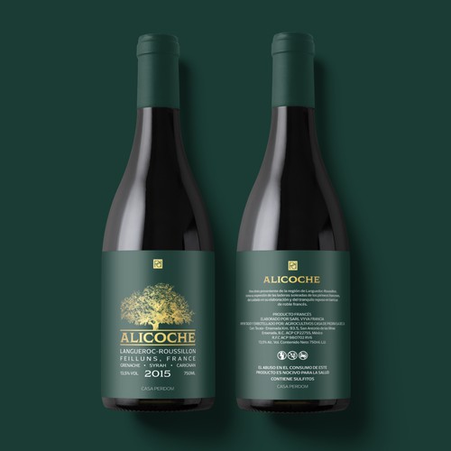 Wine label design