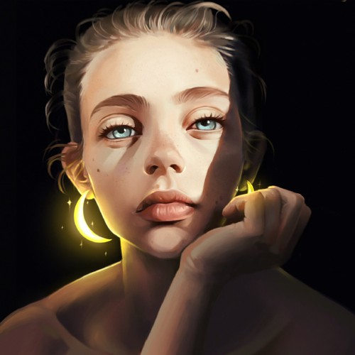 Moon illustration 