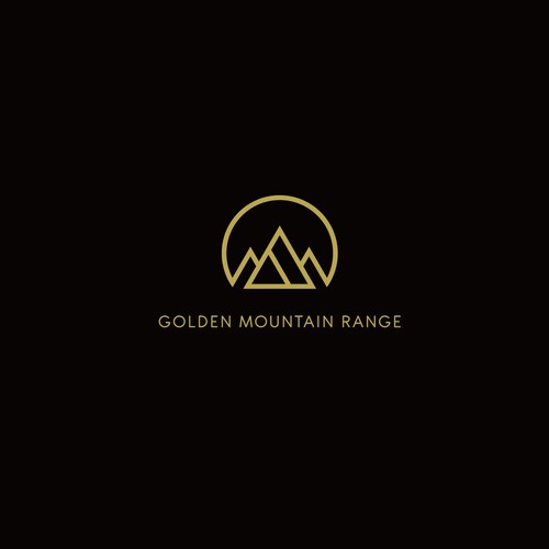 golden mountain range