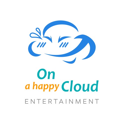 Logo for 'On  A Happy Cloud', entertainment webiste