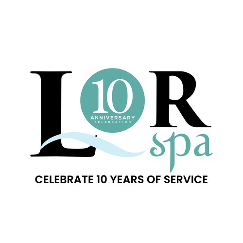 The LOR Spa 10th anniversary logo 