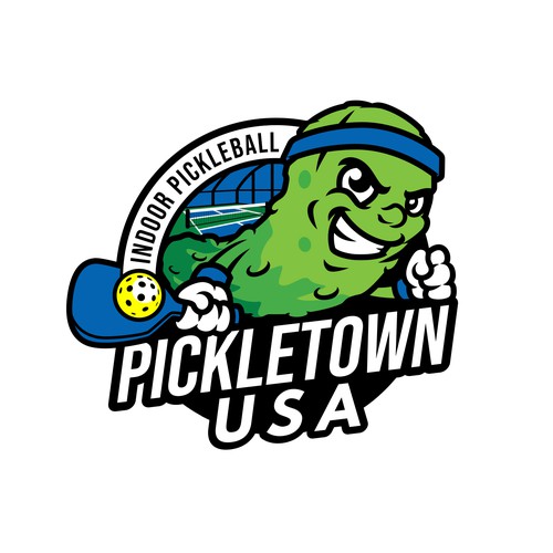 Pickle Mascot Pickleball