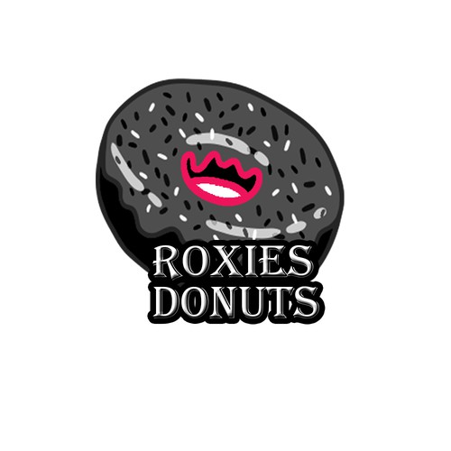 Logo concept for punk rock donut shop