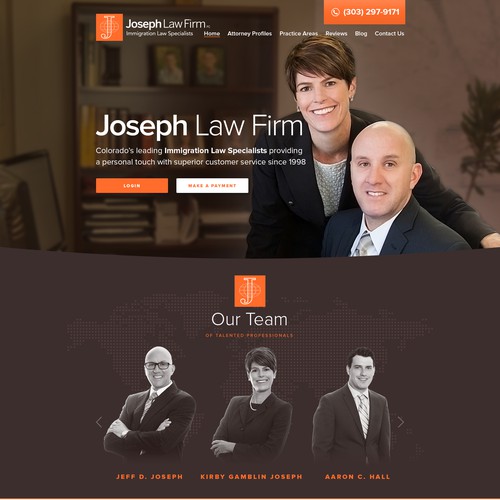 Web design for Joseph Law Firm