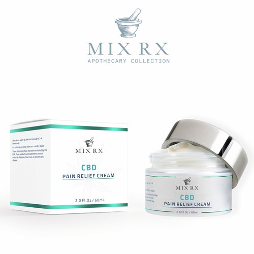 CBD Pain Relief cream label