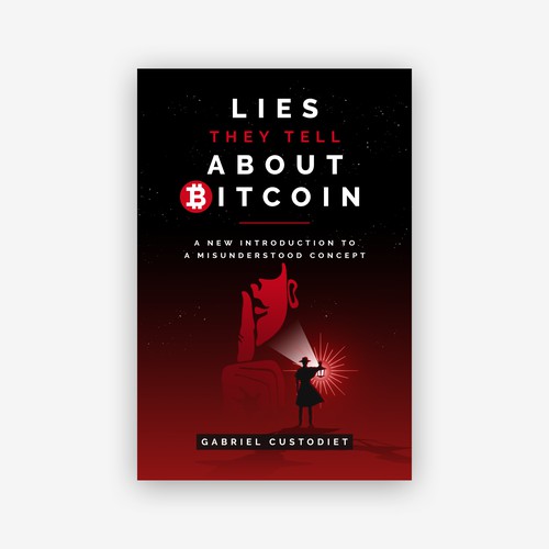 Bitcoin Book Cover - Creative, Dark, Abstract, Arcane