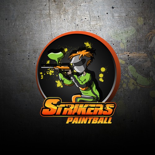 Create the next logo for Strikers Paintball