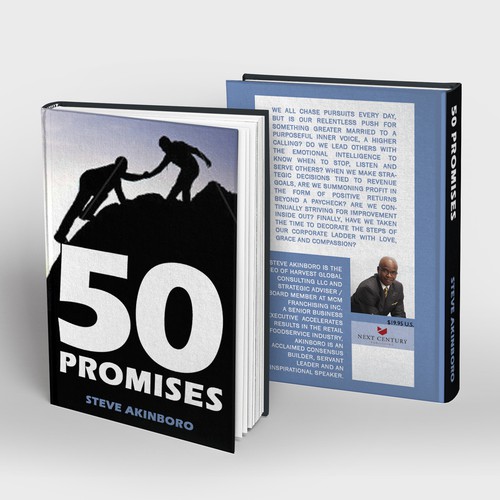 Book cover idea (front, spine, back) for 50 Promises