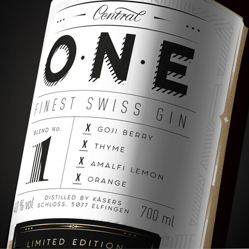 Modern and Elegant Gin Label