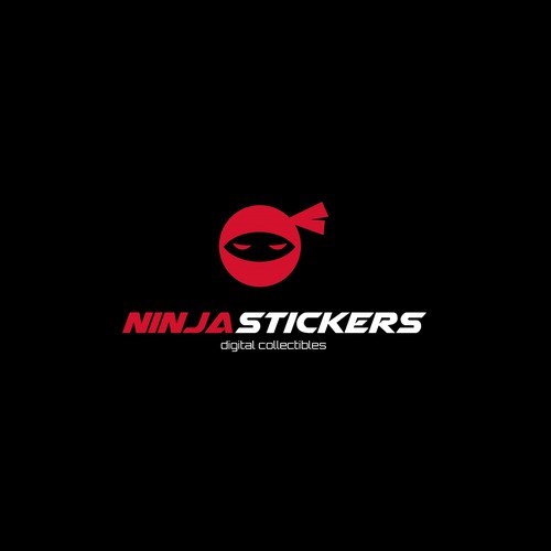 Modern logo concept for digital stickers site