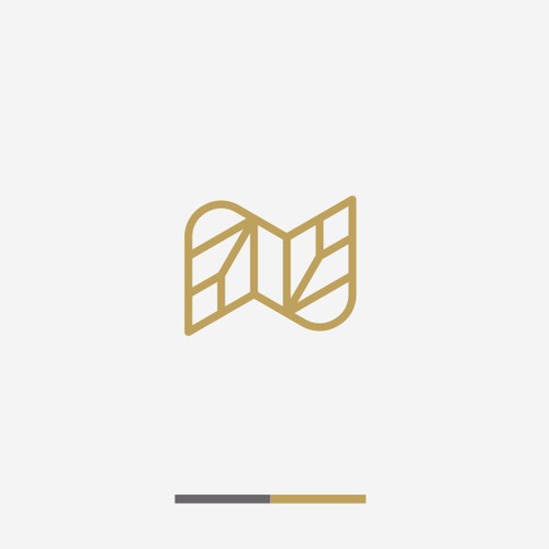 letter N leaf logo concept 