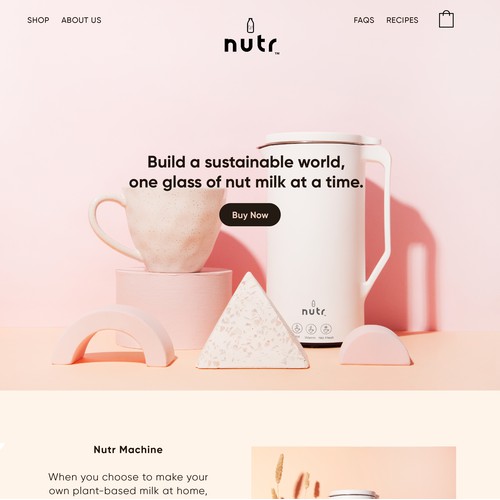 Nutr Shopify Web Design