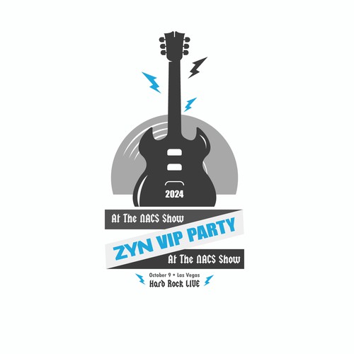 Logo concept for "2024 ZYN VIP Party"