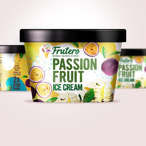Frutero Ice cream passion fruit