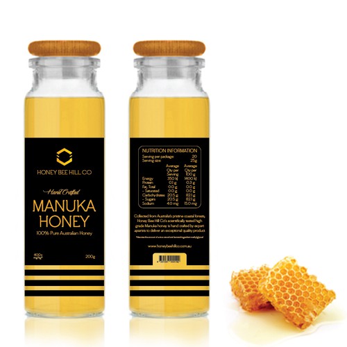 Manuka Honey Label for Honey Bee Hill Co