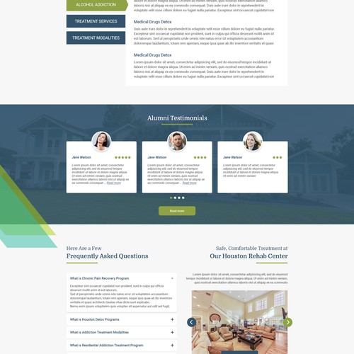 Homepage design