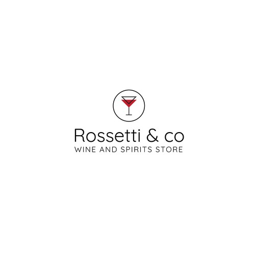 wine and spirits store Logo