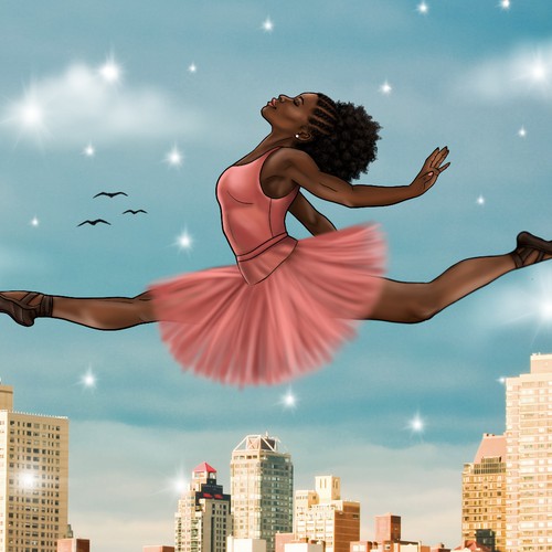 Leaping Ballerina Postcard