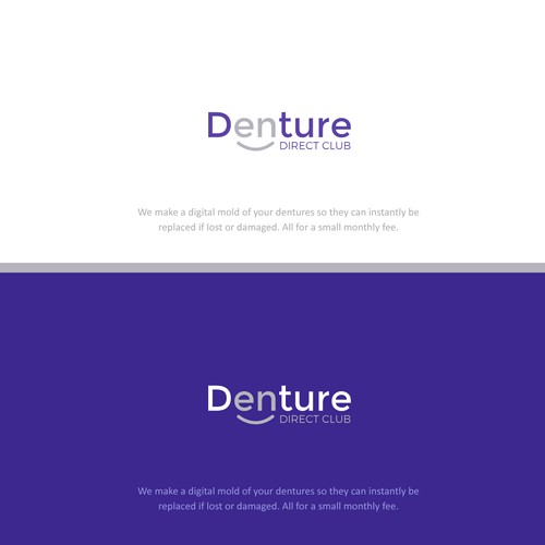 Denture Direct club logo design
