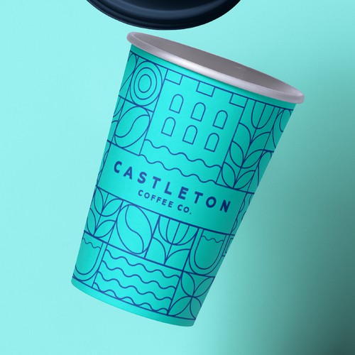 Digital Illustration for Coffee Cup Packaging 
