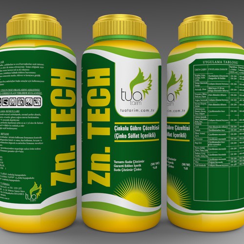 Create new body sleeve label for Tua Agriculture