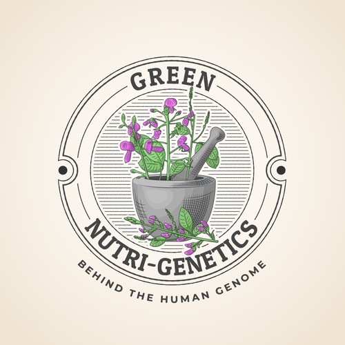 Vintage Logo Concept for a Natural Supplement