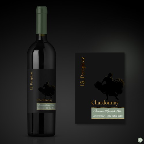 Wine label design