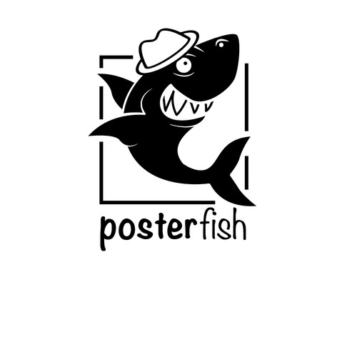 Logo concept for posterfish