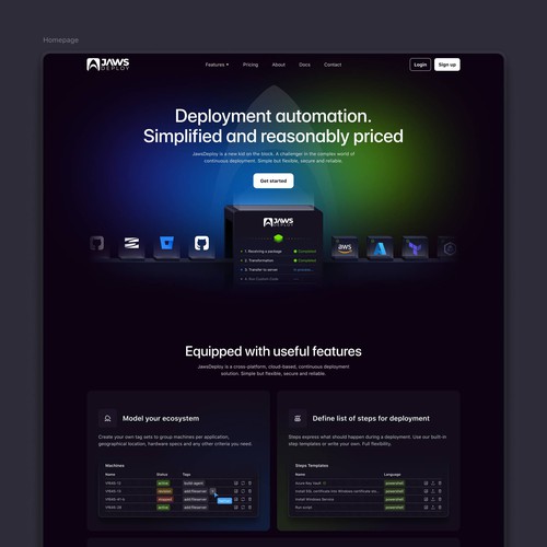 A fresh and appealing website for tech startup
