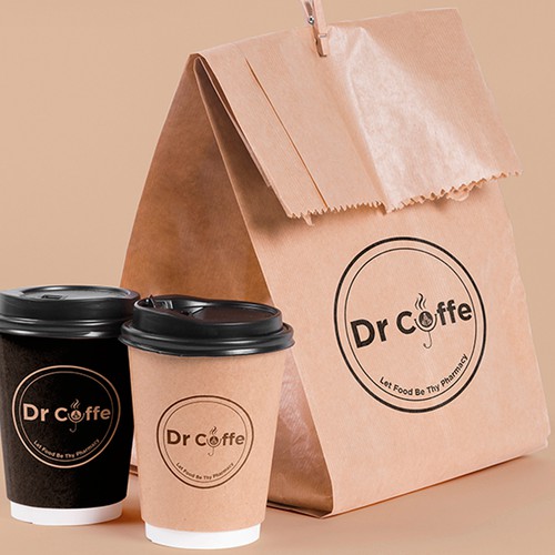 Design packing mockup shop coffee