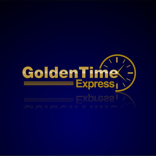 Create the next logo for GoldenTime Express