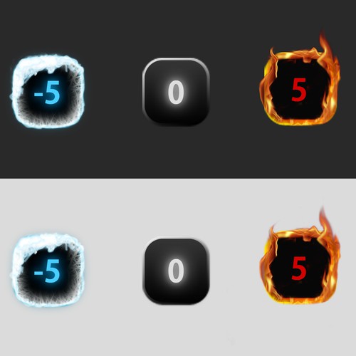 Fire and Ice Icons