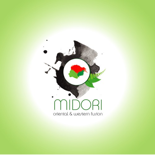 logo and business card for Midori (green in japanese)